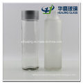 375ml Cylinder Glass Water Bottle with Screw Cap